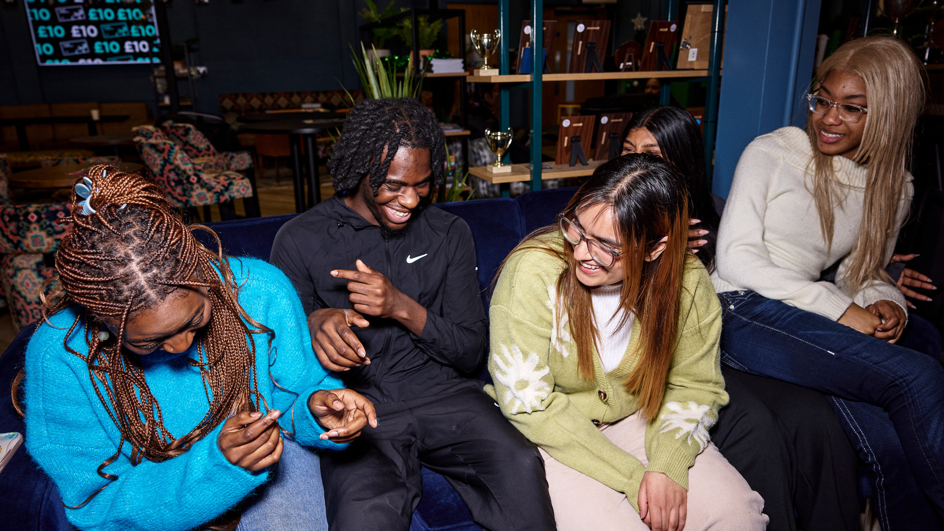 Group of students in SU Hub canterbury